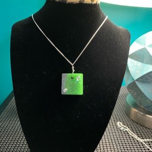 Handcrafted resin necklace